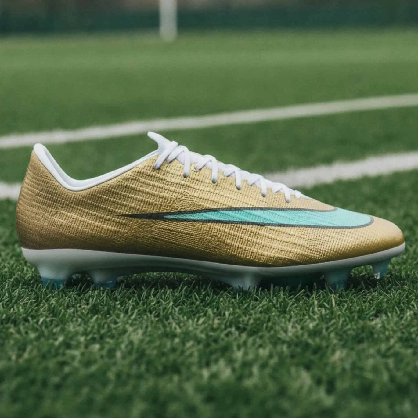 Nike Zoom Mercurial Superfly 11 Mbappé Elite Gras Voetbalschoenen (FG) Goud Groen Wit