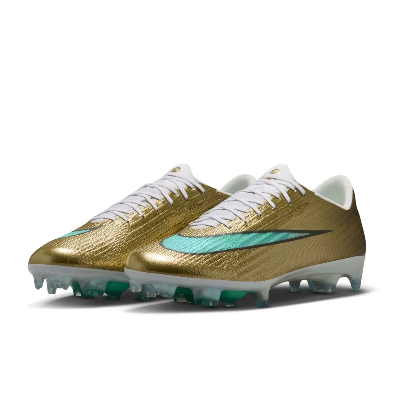 Nike Zoom Mercurial Superfly 11 Mbappé Elite Gras Voetbalschoenen (FG) Goud Groen Wit