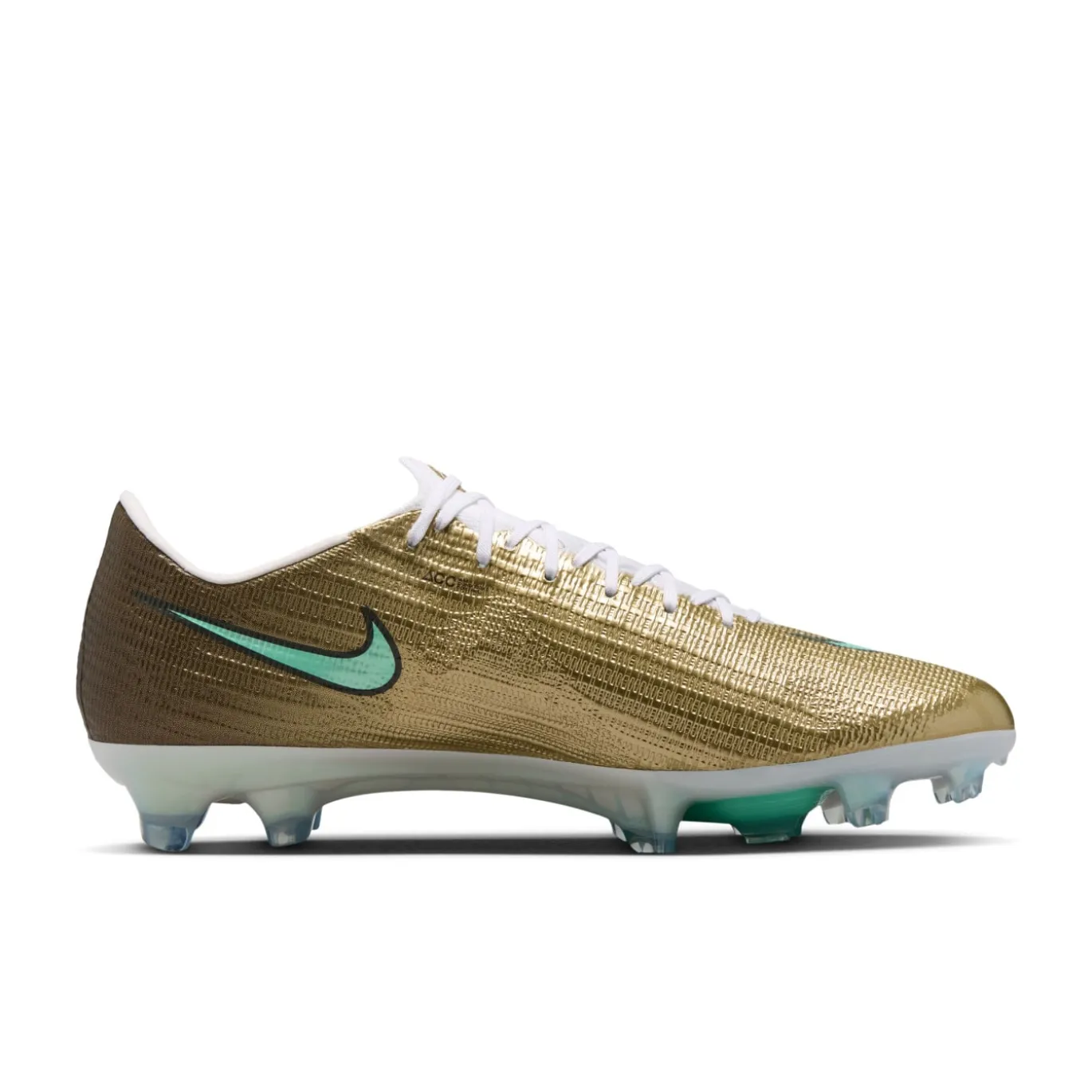 Nike Zoom Mercurial Superfly 11 Mbappé Elite Gras Voetbalschoenen (FG) Goud Groen Wit
