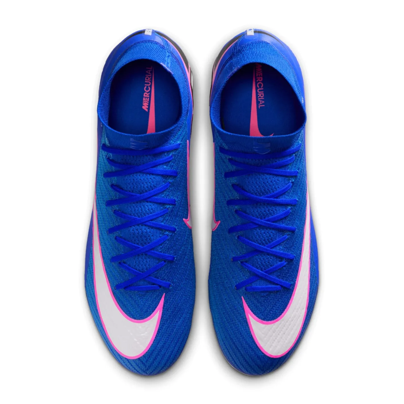 Nike Zoom Mercurial Superfly 10 Elite IJzeren-Nop Voetbalschoenen (SG) Pro Player Blauw Wit Felroze