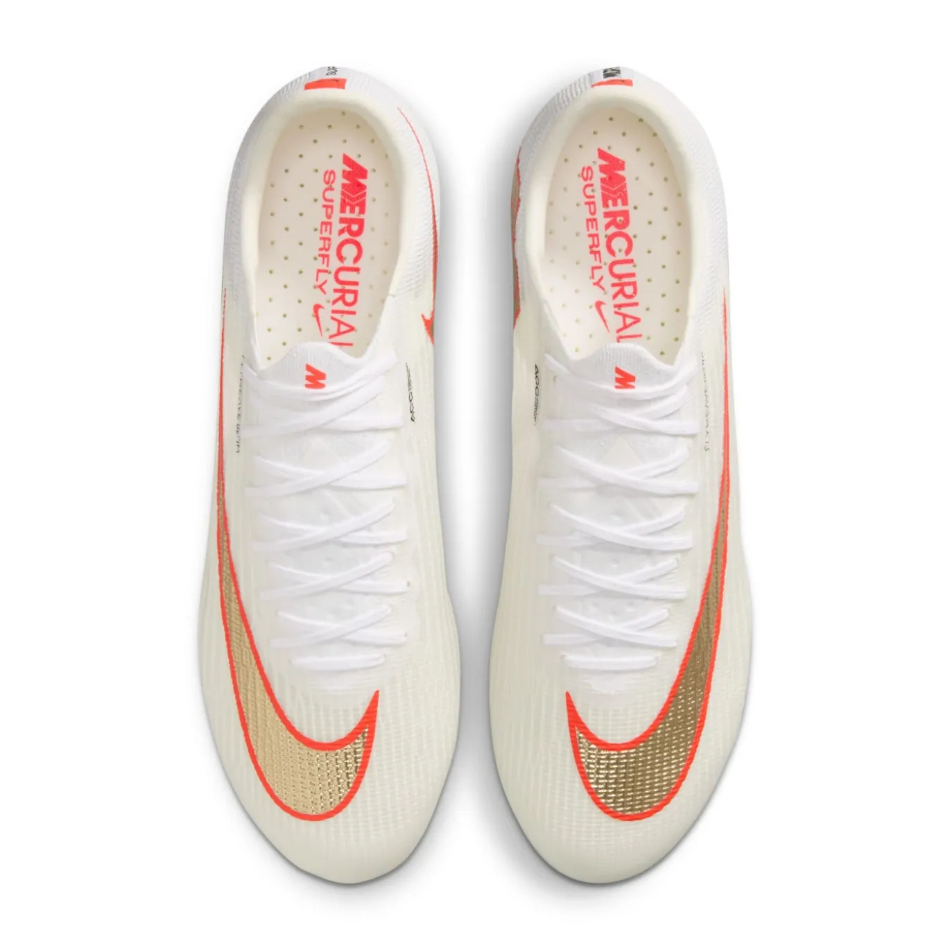 Nike Zoom Mercurial Superfly 11 Elite Kunstgras Voetbalschoenen (AG) Wit Felrood Goud