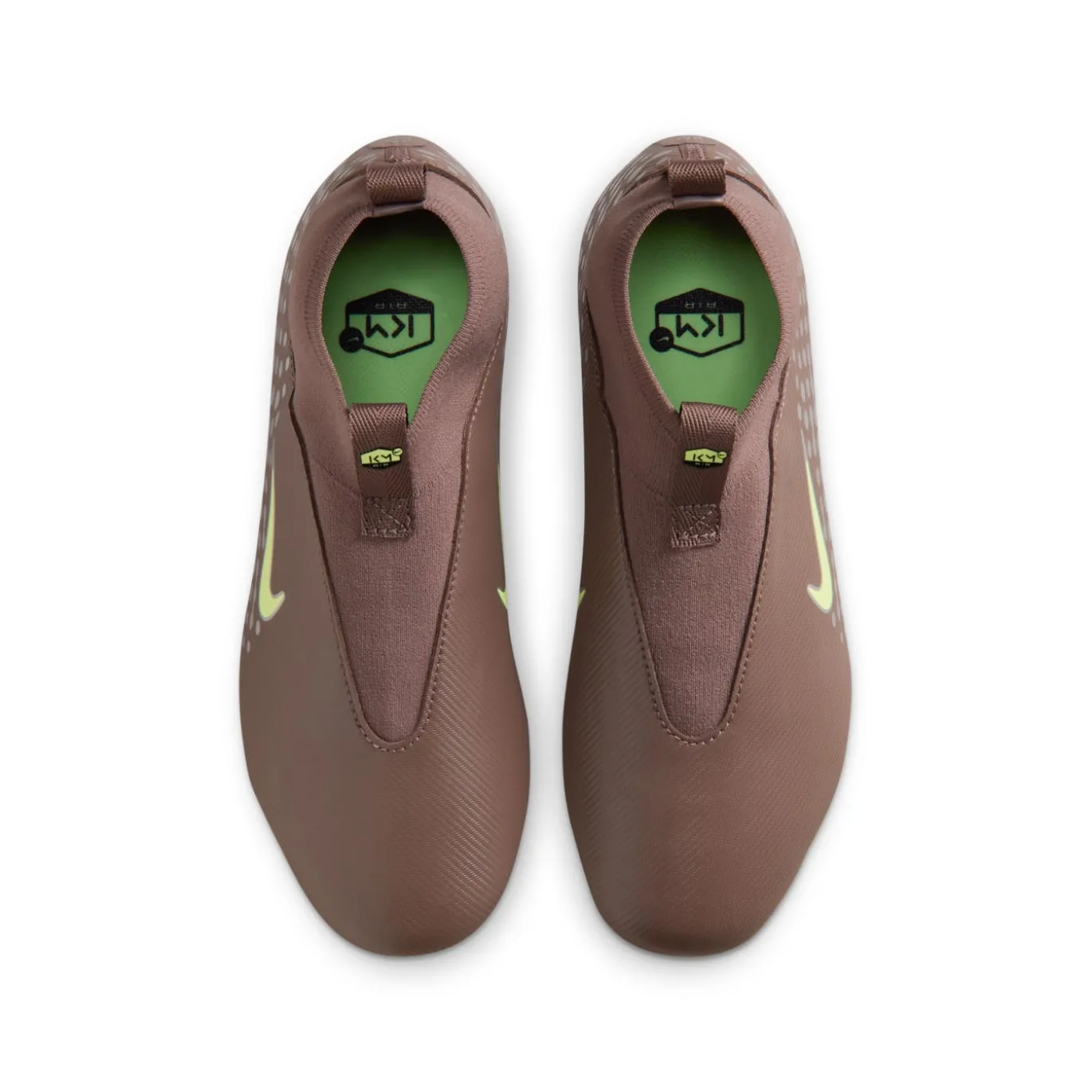 Nike Zoom Mercurial Superfly 10 Mbappé Academy Gras / Kunstgras Voetbalschoenen (MG) Kids Bruin Neongeel Zilver