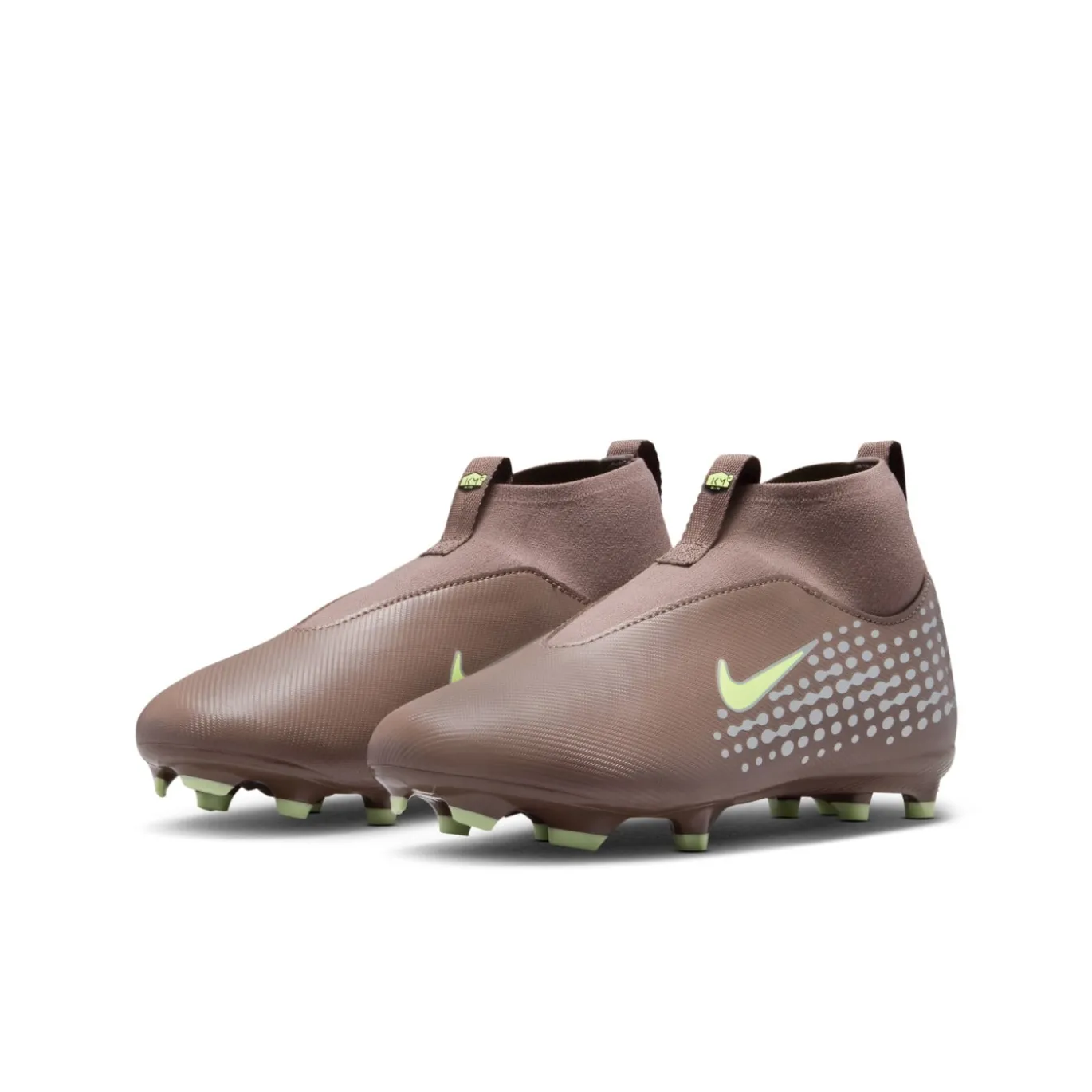 Nike Zoom Mercurial Superfly 10 Mbappé Academy Gras / Kunstgras Voetbalschoenen (MG) Kids Bruin Neongeel Zilver