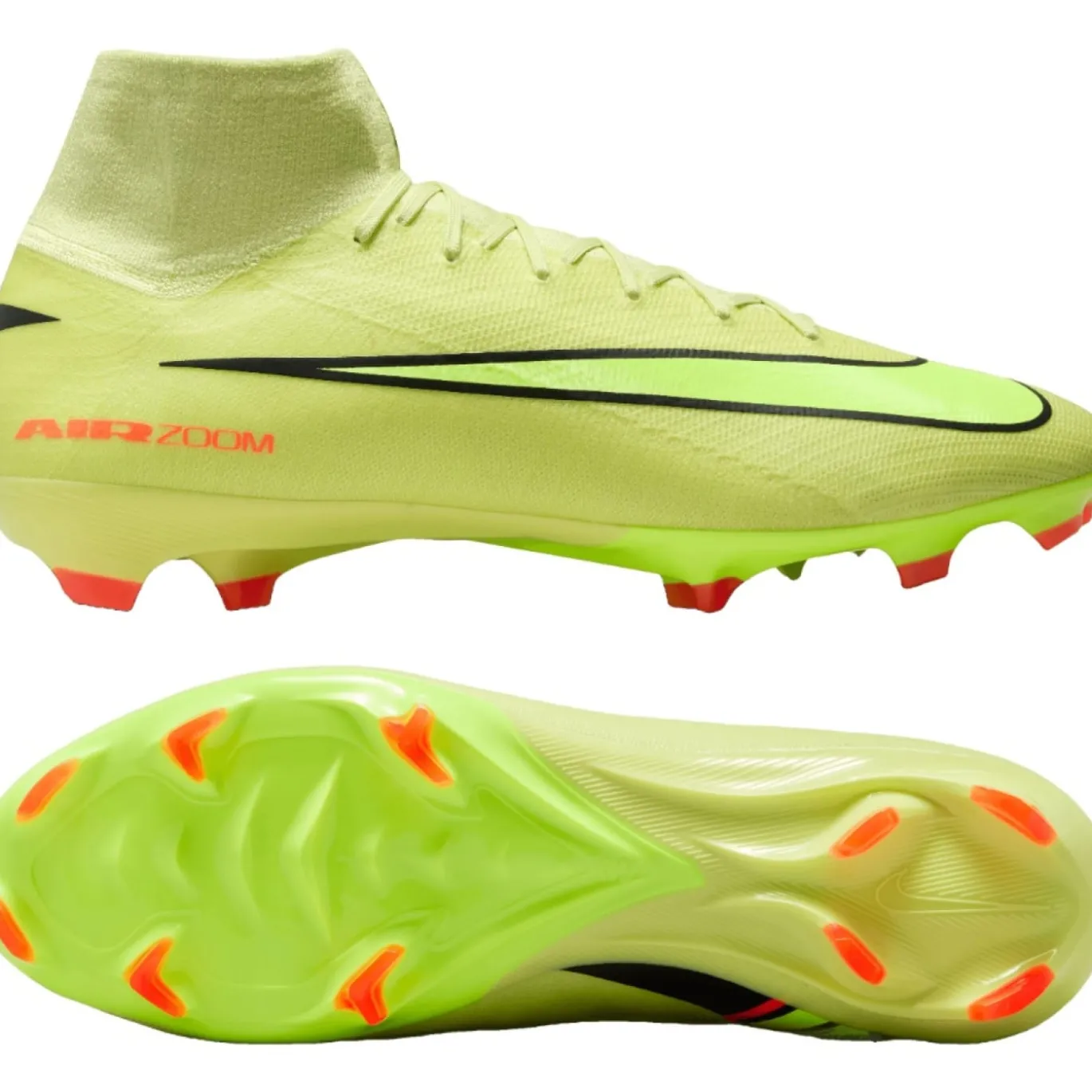 Nike Zoom Mercurial Superfly 10 Pro Gras Voetbalschoenen (FG) Geel Neongeel Oranje