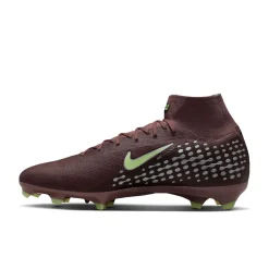 Nike Zoom Mercurial Superfly 10 Mbappé Pro Gras Voetbalschoenen (FG) Bruin Neongeel Zilver