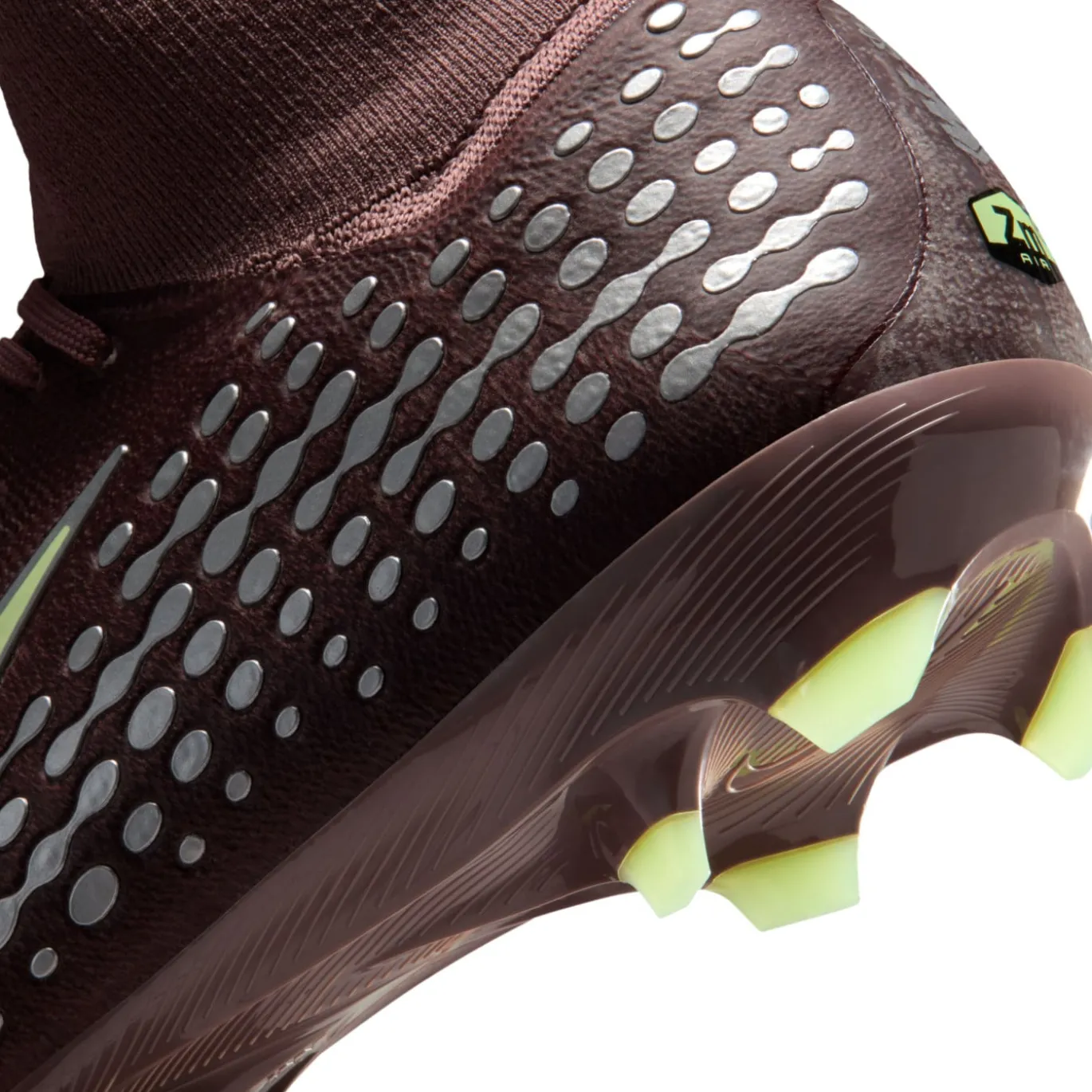 Nike Zoom Mercurial Superfly 10 Mbappé Pro Gras Voetbalschoenen (FG) Bruin Neongeel Zilver