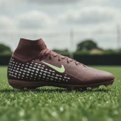 Nike Zoom Mercurial Superfly 10 Mbappé Pro Gras Voetbalschoenen (FG) Bruin Neongeel Zilver