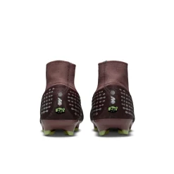 Nike Zoom Mercurial Superfly 10 Mbappé Pro Gras Voetbalschoenen (FG) Bruin Neongeel Zilver