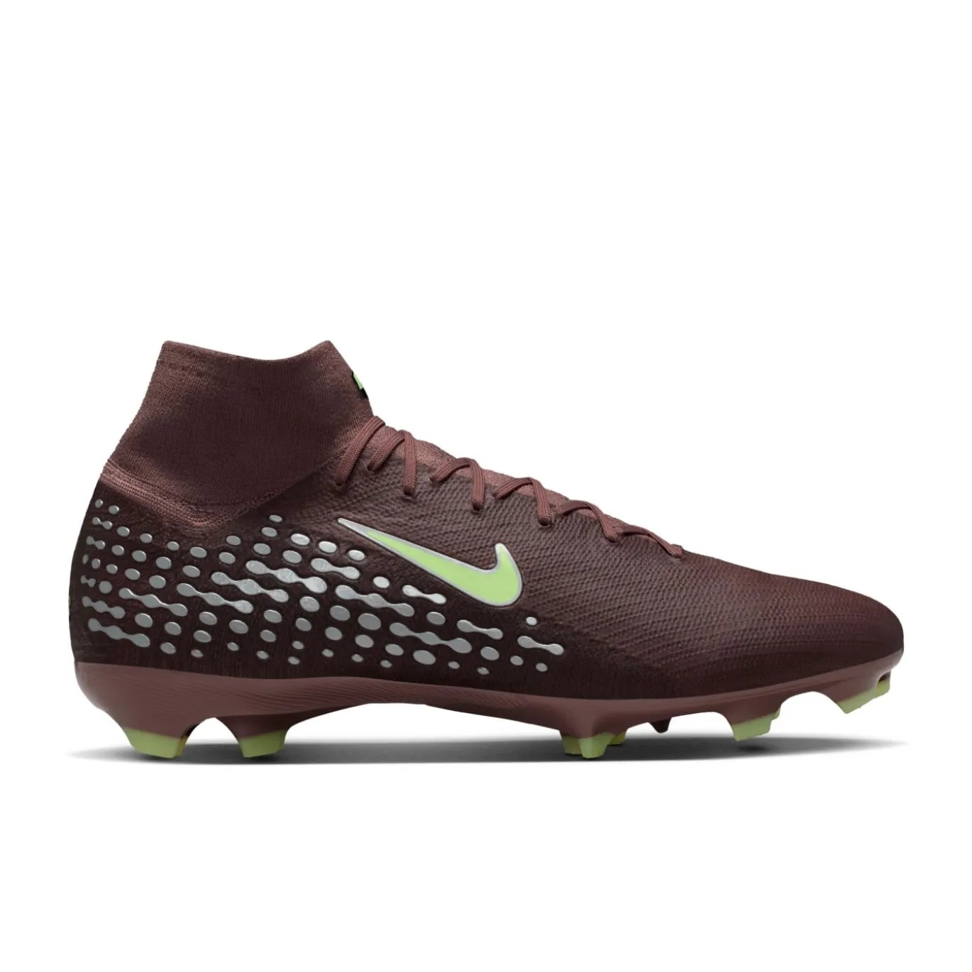 Nike Zoom Mercurial Superfly 10 Mbappé Pro Gras Voetbalschoenen (FG) Bruin Neongeel Zilver