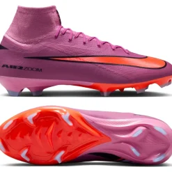 Nike Zoom Mercurial Superfly 10 Pro Gras Voetbalschoenen (FG) Roze Felrood Lichtblauw