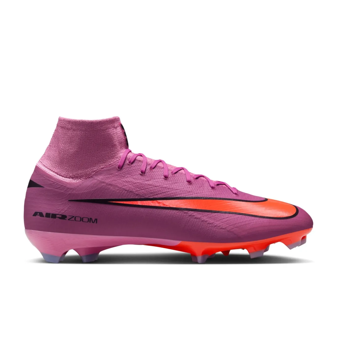 Nike Zoom Mercurial Superfly 10 Pro Gras Voetbalschoenen (FG) Roze Felrood Lichtblauw