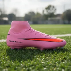 Nike Zoom Mercurial Superfly 10 Academy Gras / Kunstgras Voetbalschoenen (MG) Roze Felrood Lichtblauw