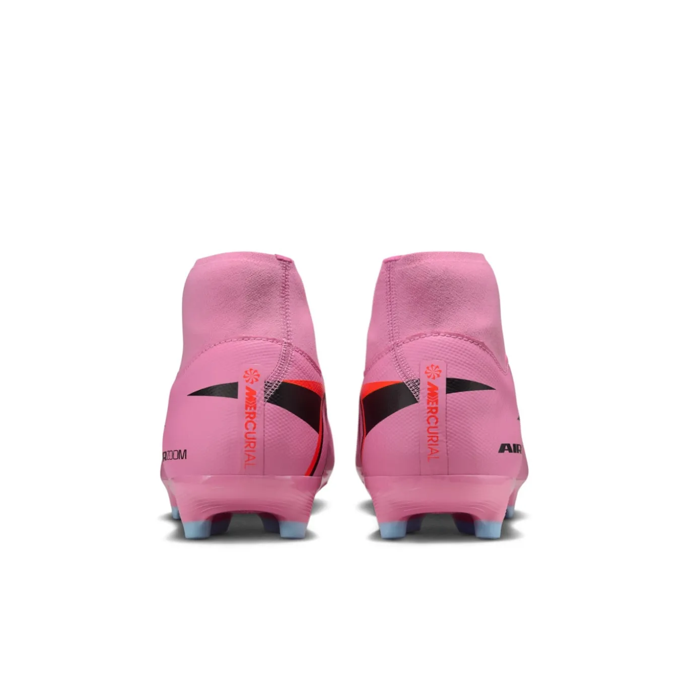 Nike Zoom Mercurial Superfly 10 Academy Gras / Kunstgras Voetbalschoenen (MG) Roze Felrood Lichtblauw