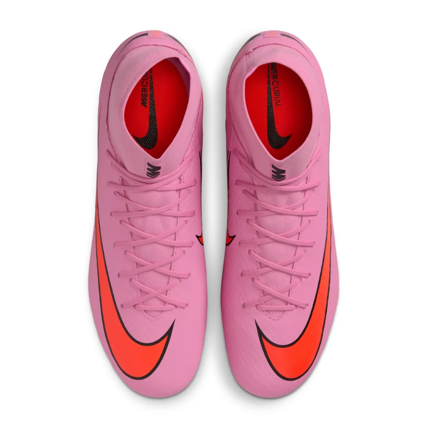 Nike Zoom Mercurial Superfly 10 Academy Gras / Kunstgras Voetbalschoenen (MG) Roze Felrood Lichtblauw