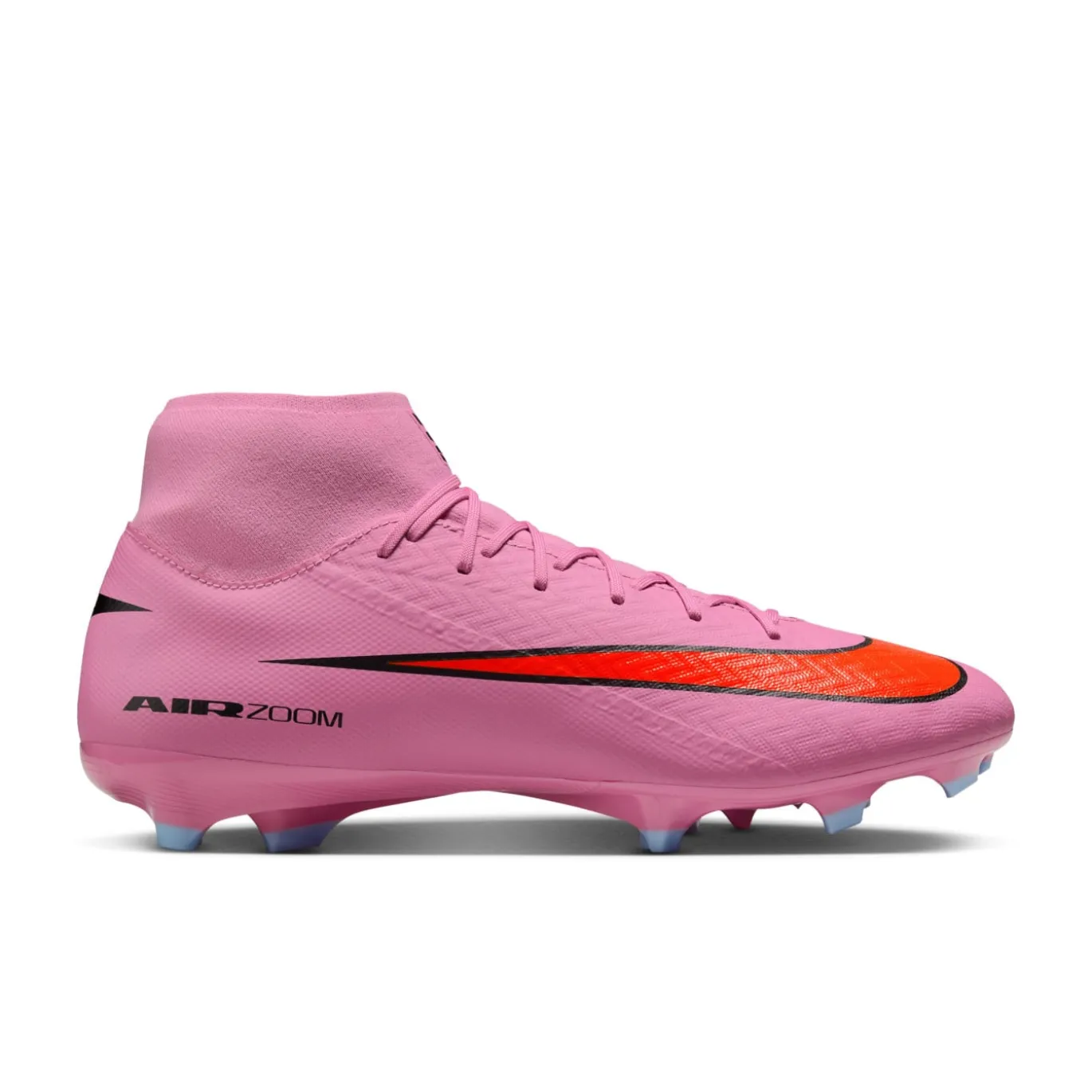 Nike Zoom Mercurial Superfly 10 Academy Gras / Kunstgras Voetbalschoenen (MG) Roze Felrood Lichtblauw