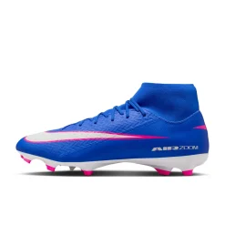 Nike Zoom Mercurial Superfly 10 Academy Gras / Kunstgras Voetbalschoenen (MG) Blauw Wit Felroze