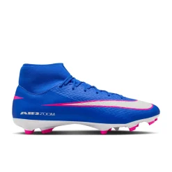 Nike Zoom Mercurial Superfly 10 Academy Gras / Kunstgras Voetbalschoenen (MG) Blauw Wit Felroze