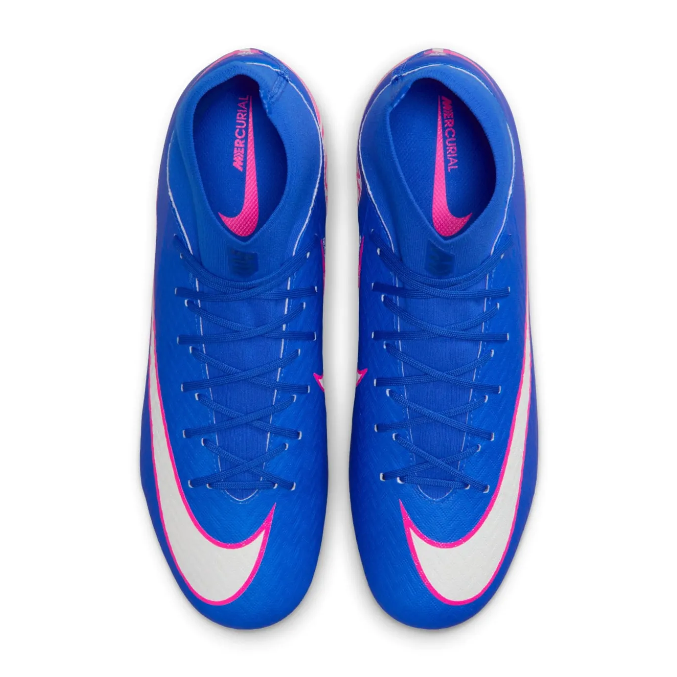 Nike Zoom Mercurial Superfly 10 Academy Gras / Kunstgras Voetbalschoenen (MG) Blauw Wit Felroze