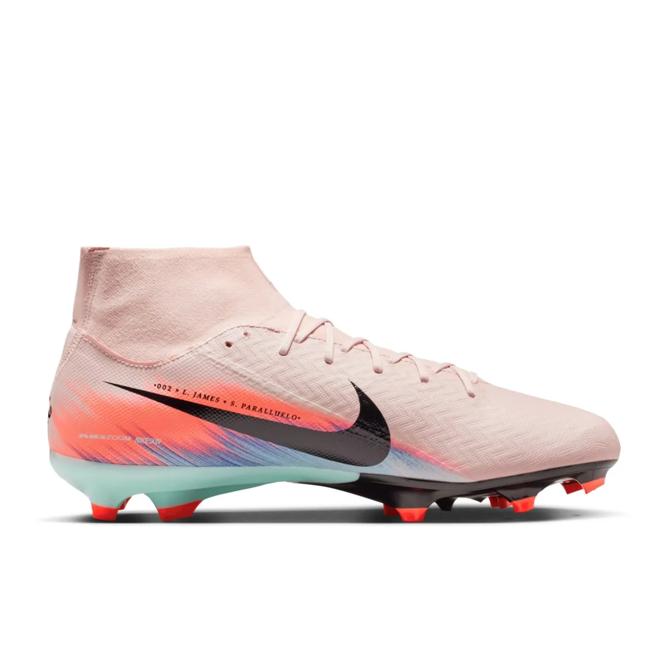 Nike Zoom Mercurial Superfly 10 Academy Gras / Kunstgras Voetbalschoenen (MG) Roze Blauw Turquoise