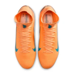 Nike Zoom Mercurial Superfly 10 Mbappé Pro Gras Voetbalschoenen (FG) Lichtoranje Turquoise