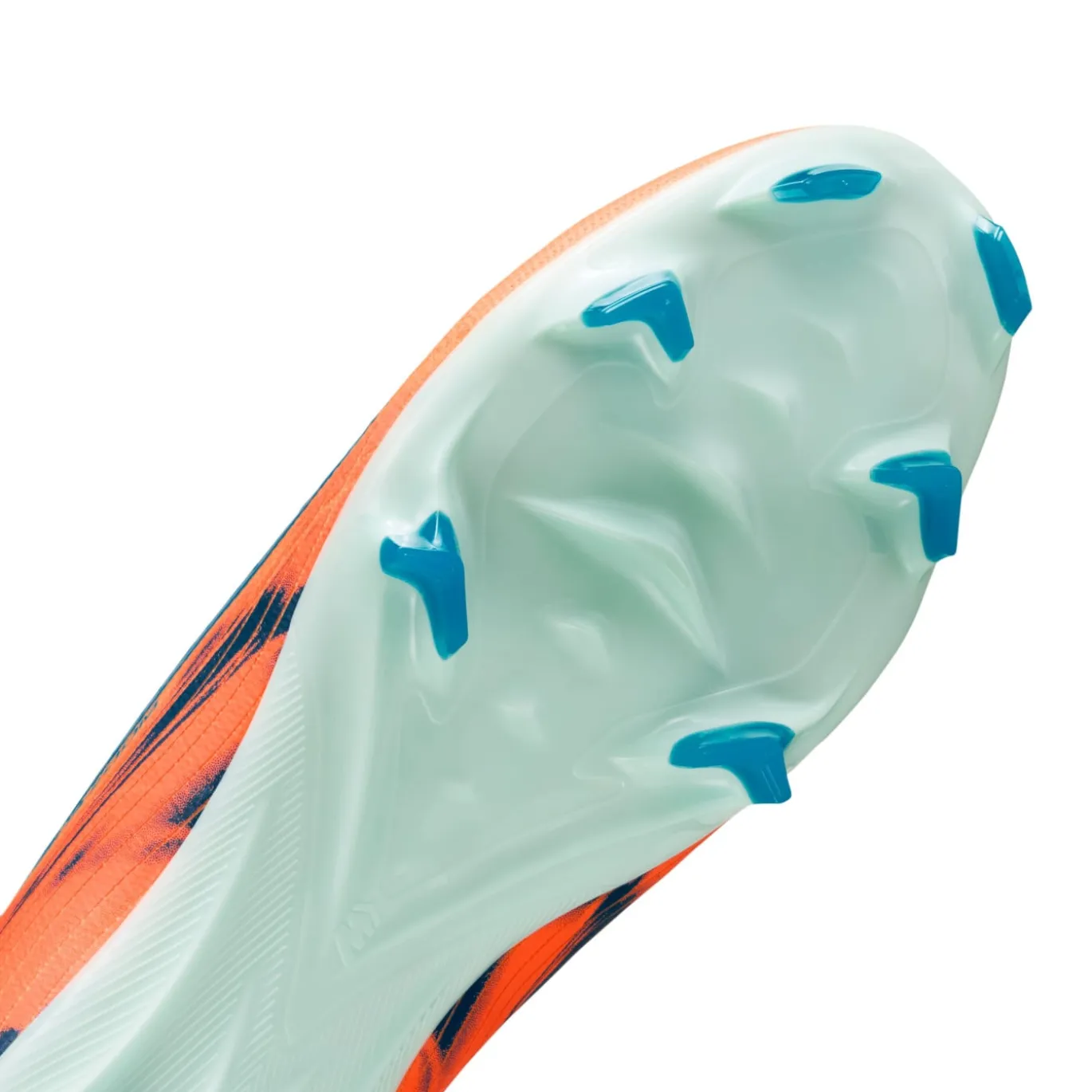 Nike Zoom Mercurial Superfly 10 Mbappé Pro Gras Voetbalschoenen (FG) Lichtoranje Turquoise