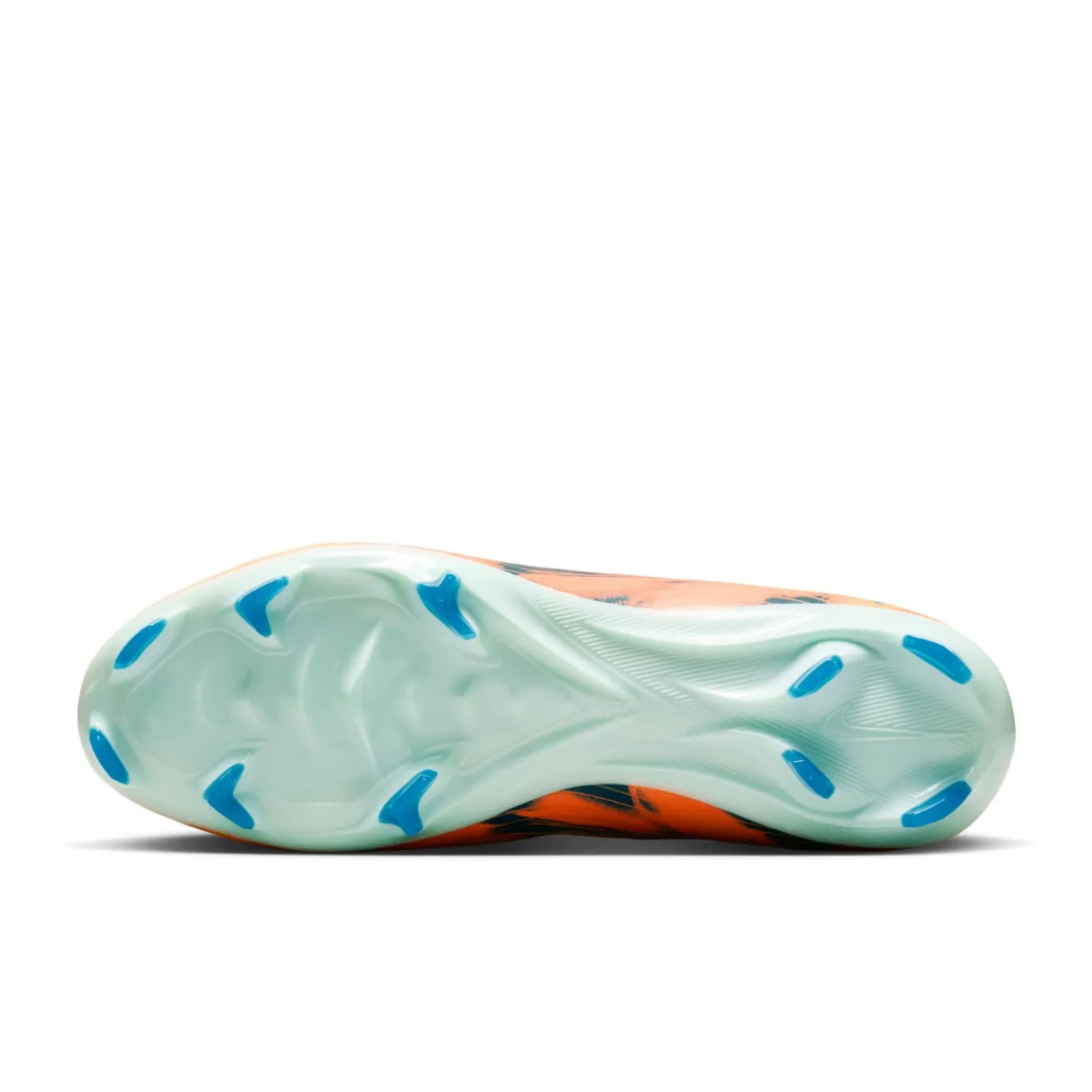 Nike Zoom Mercurial Superfly 10 Mbappé Pro Gras Voetbalschoenen (FG) Lichtoranje Turquoise