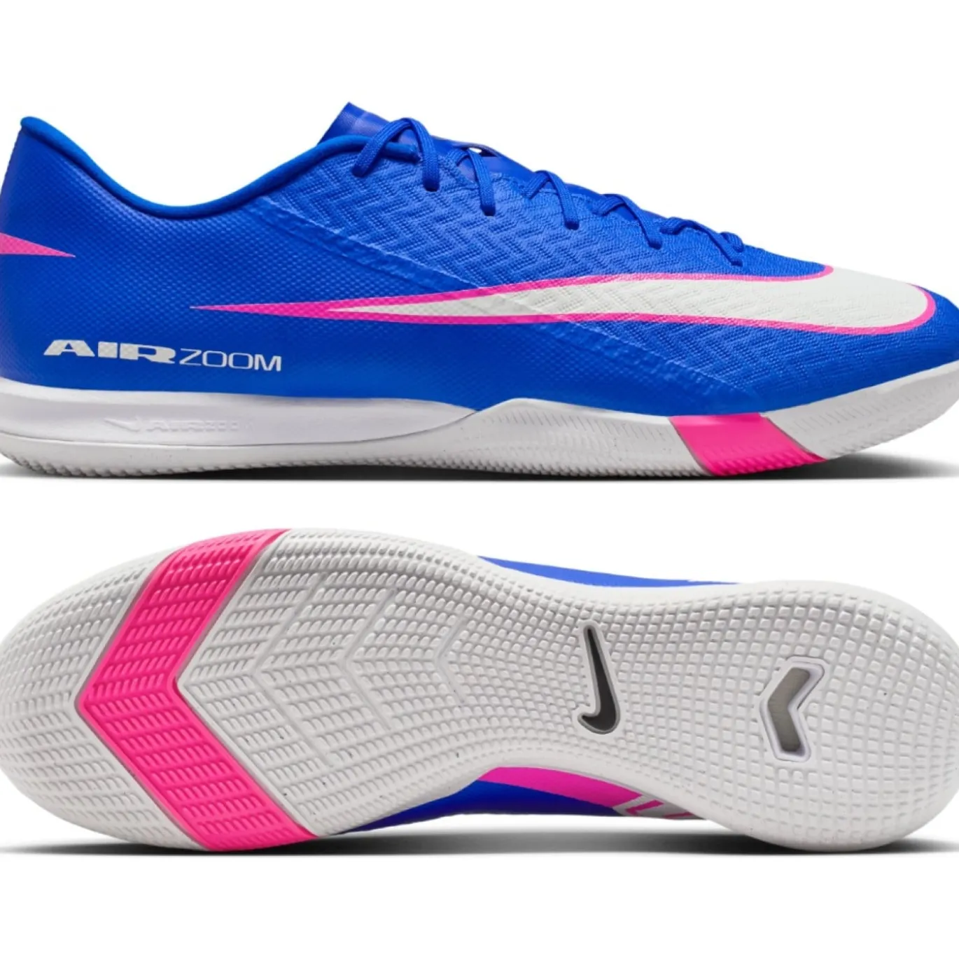 Nike Zoom Mercurial Vapor 16 Academy Zaalvoetbalschoenen (IN) Blauw Wit Felroze