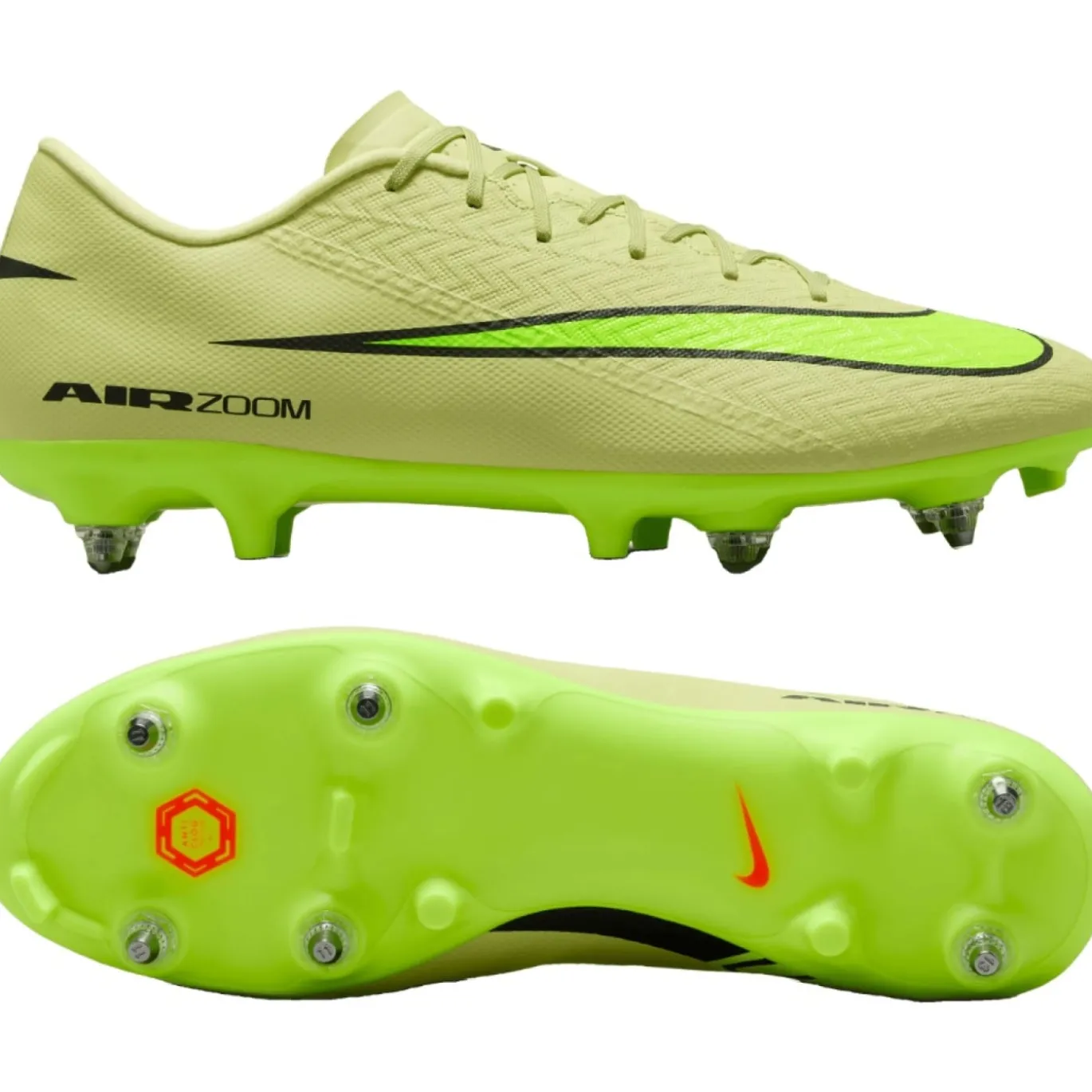 Nike Zoom Mercurial Vapor 16 Academy IJzeren-Nop Voetbalschoenen (SG) Anti-Clog Geel Neongeel Oranje