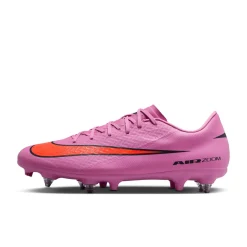 Nike Zoom Mercurial Vapor 16 Academy IJzeren-Nop Voetbalschoenen (SG) Anti-Clog Roze Felrood Lichtblauw