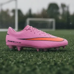 Nike Zoom Mercurial Vapor 16 Academy IJzeren-Nop Voetbalschoenen (SG) Anti-Clog Roze Felrood Lichtblauw
