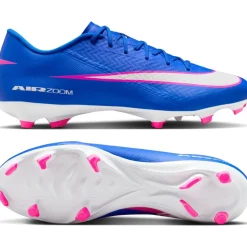Nike Zoom Mercurial Vapor 16 Academy Gras / Kunstgras Voetbalschoenen (MG) Blauw Wit Felroze