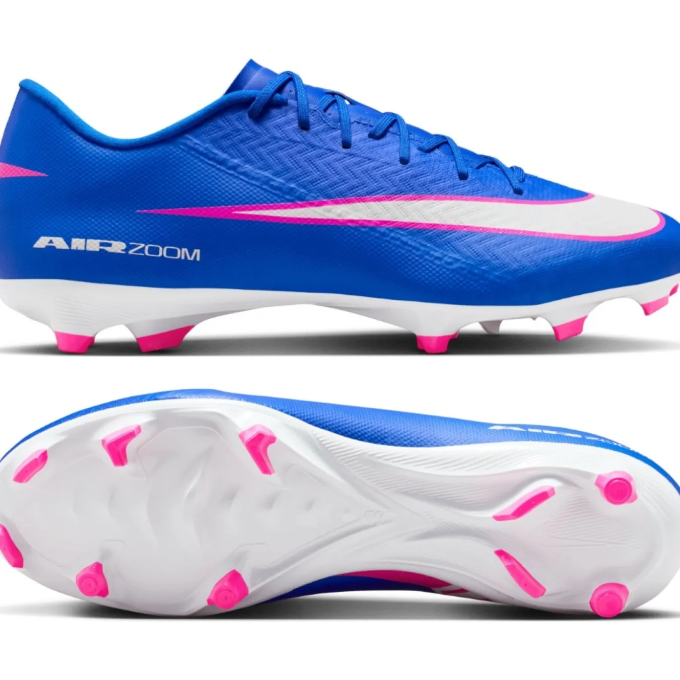 Nike Zoom Mercurial Vapor 16 Academy Gras / Kunstgras Voetbalschoenen (MG) Blauw Wit Felroze