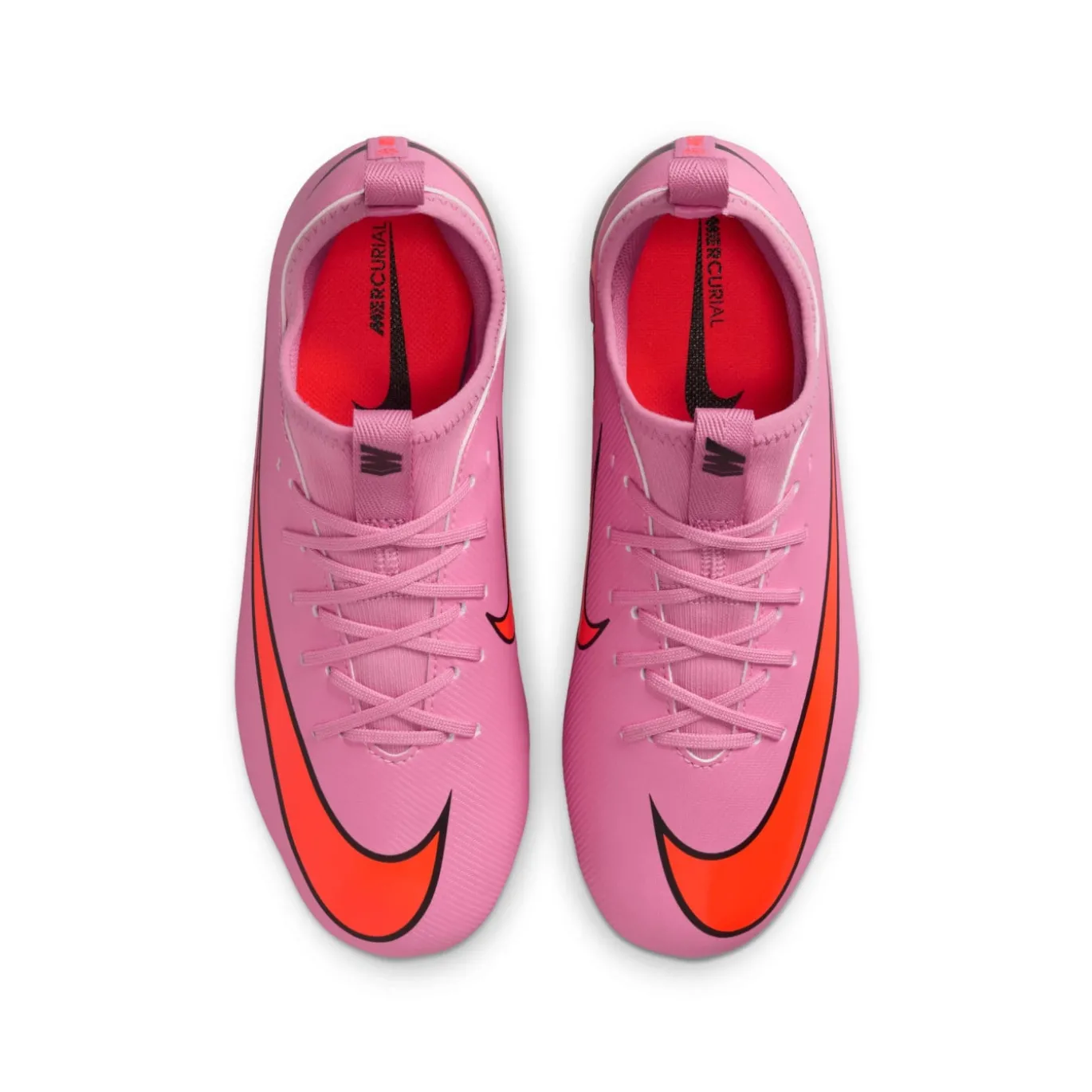 Nike Zoom Mercurial Vapor 16 Academy Gras / Kunstgras Voetbalschoenen (MG) Kids Roze Felrood Lichtblauw