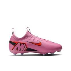 Nike Zoom Mercurial Vapor 16 Academy Gras / Kunstgras Voetbalschoenen (MG) Kids Roze Felrood Lichtblauw