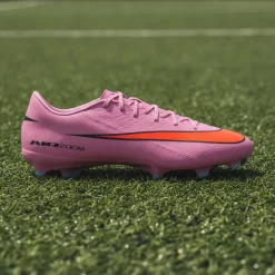 Nike Zoom Mercurial Vapor 16 Academy Gras / Kunstgras Voetbalschoenen (MG) Roze Felrood Lichtblauw