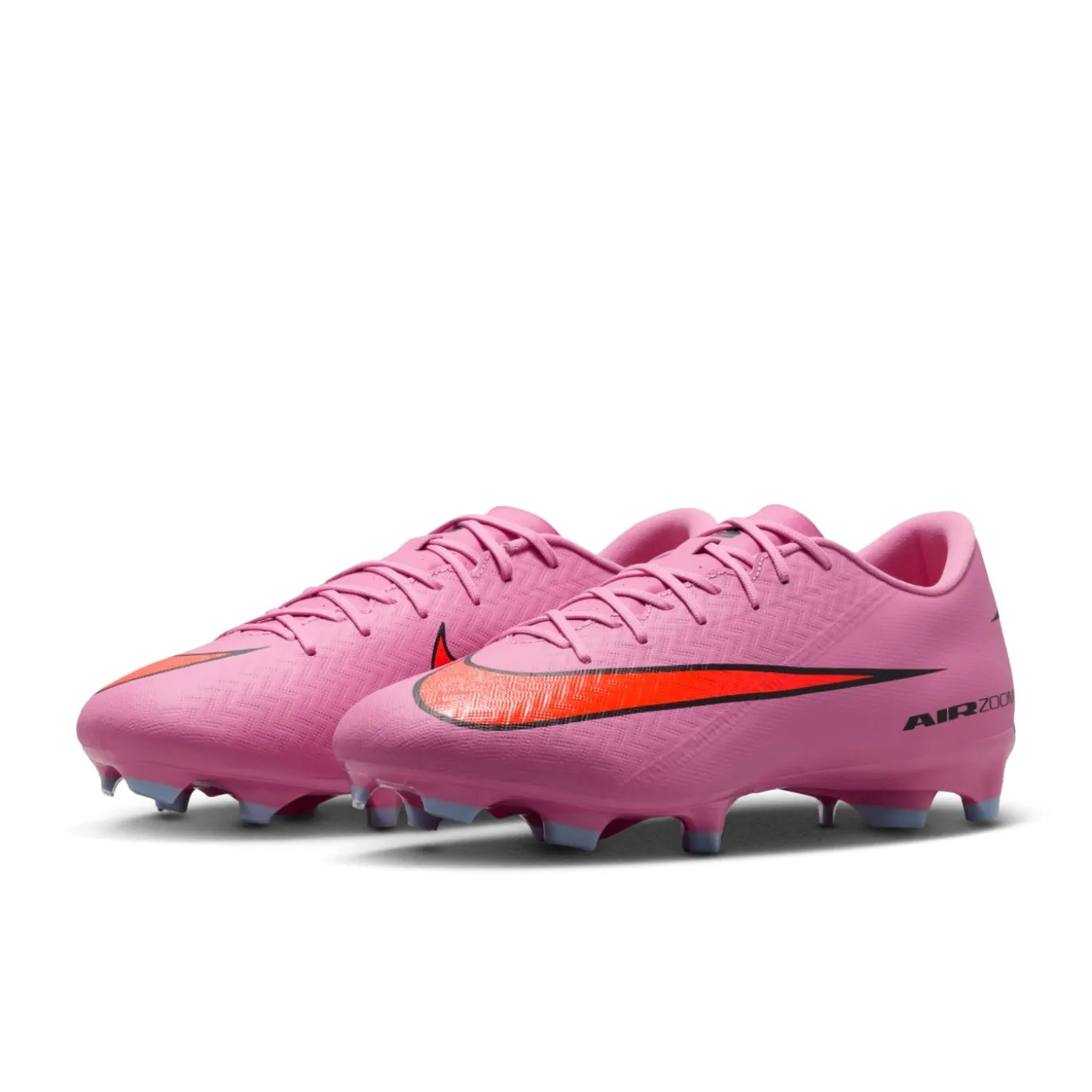 Nike Zoom Mercurial Vapor 16 Academy Gras / Kunstgras Voetbalschoenen (MG) Roze Felrood Lichtblauw