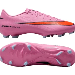 Nike Zoom Mercurial Vapor 16 Academy Gras / Kunstgras Voetbalschoenen (MG) Roze Felrood Lichtblauw