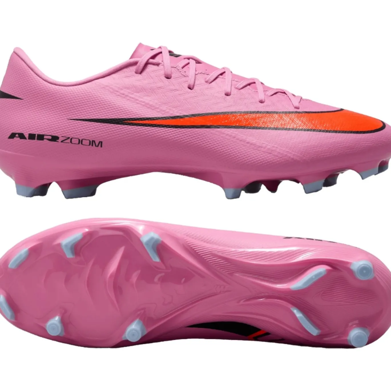 Nike Zoom Mercurial Vapor 16 Academy Gras / Kunstgras Voetbalschoenen (MG) Roze Felrood Lichtblauw