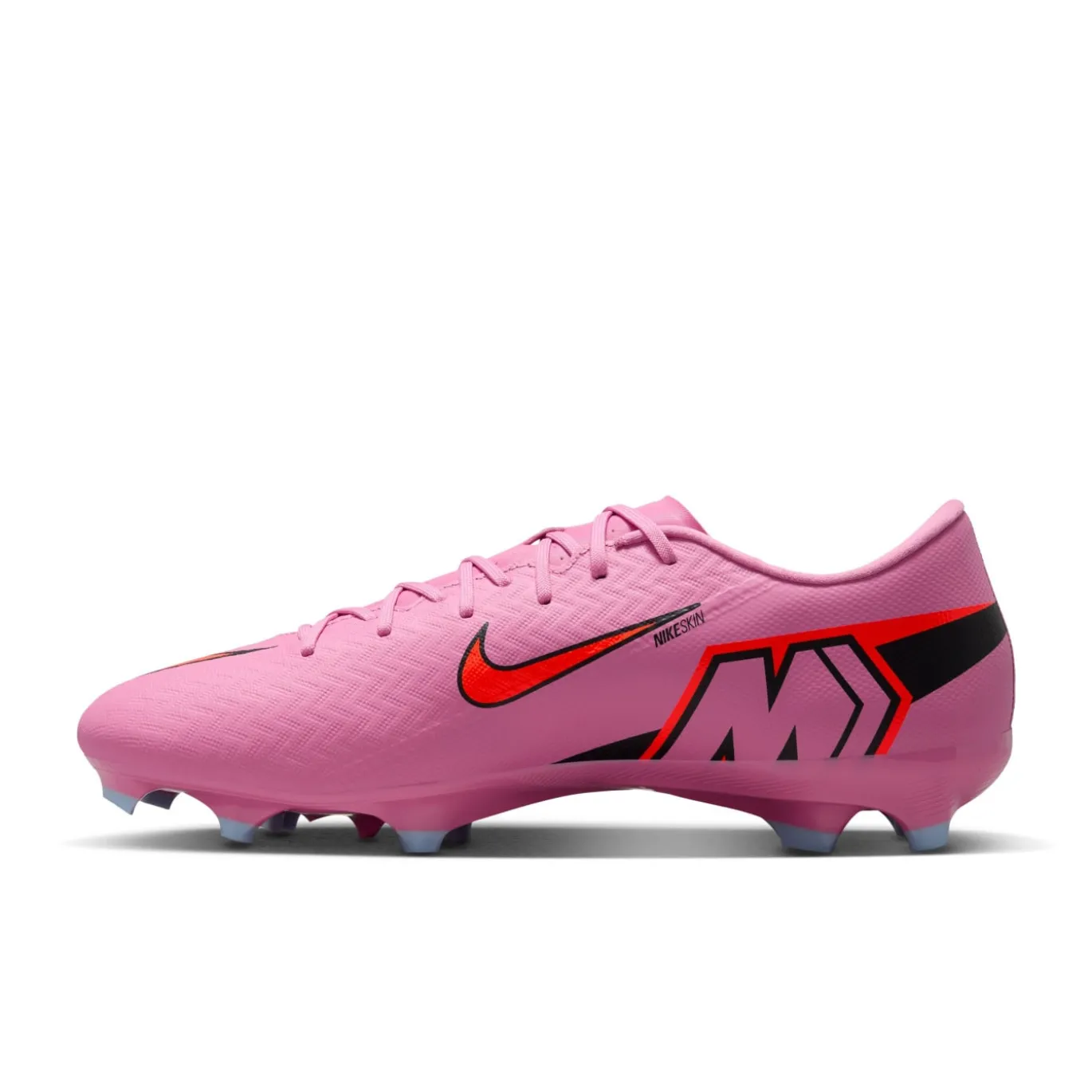 Nike Zoom Mercurial Vapor 16 Academy Gras / Kunstgras Voetbalschoenen (MG) Roze Felrood Lichtblauw
