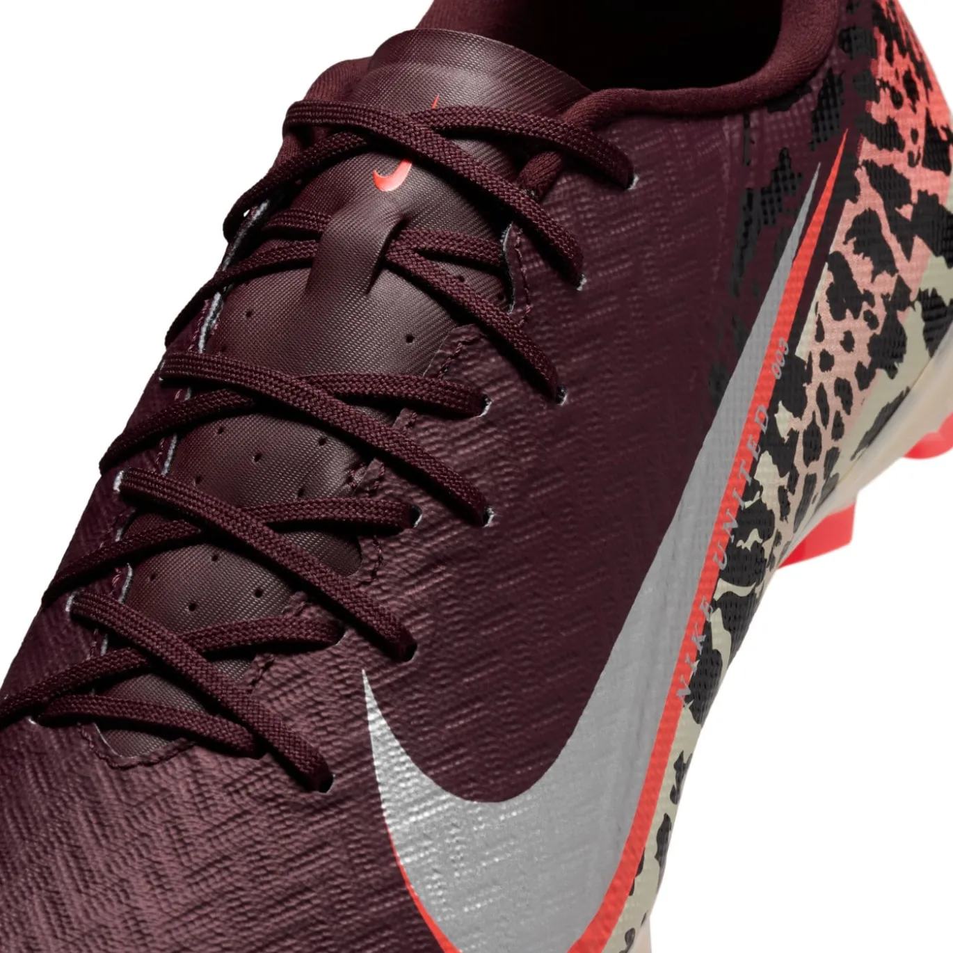 Nike Zoom Mercurial Vapor 16 Academy Gras / Kunstgras Voetbalschoenen (MG) Bordeauxrood Zilver Oranje