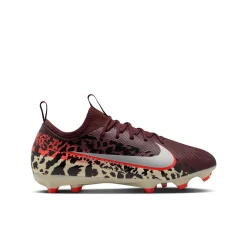 Nike Zoom Mercurial Vapor 16 Academy Gras / Kunstgras Voetbalschoenen (MG) Kids Bordeauxrood Zilver Oranje