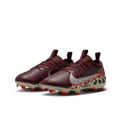 Nike Zoom Mercurial Vapor 16 Academy Gras / Kunstgras Voetbalschoenen (MG) Kids Bordeauxrood Zilver Oranje