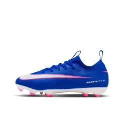 Nike Zoom Mercurial Vapor 16 Academy Gras / Kunstgras Voetbalschoenen (MG) Kids Blauw Wit Felroze