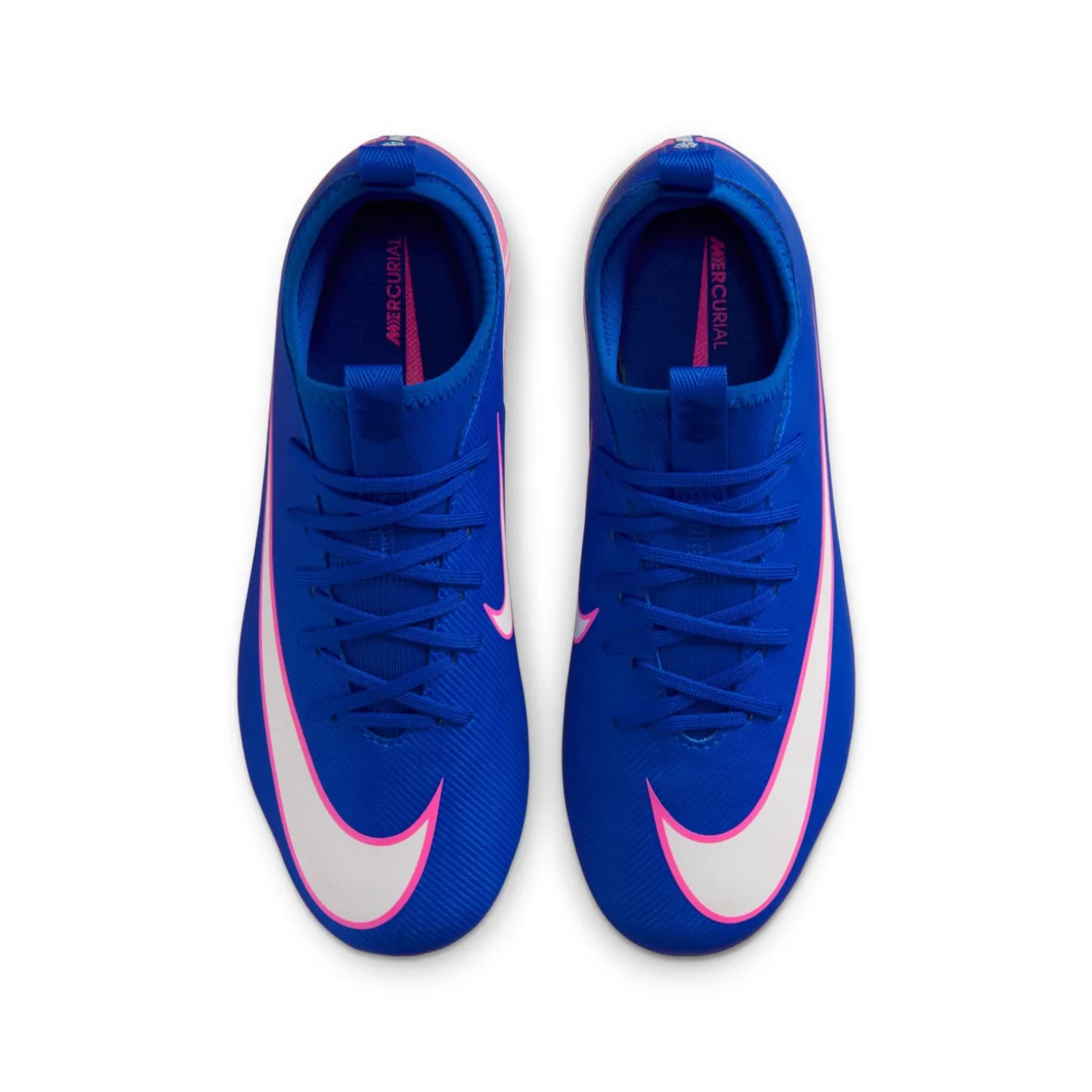 Nike Zoom Mercurial Vapor 16 Academy Gras / Kunstgras Voetbalschoenen (MG) Kids Blauw Wit Felroze