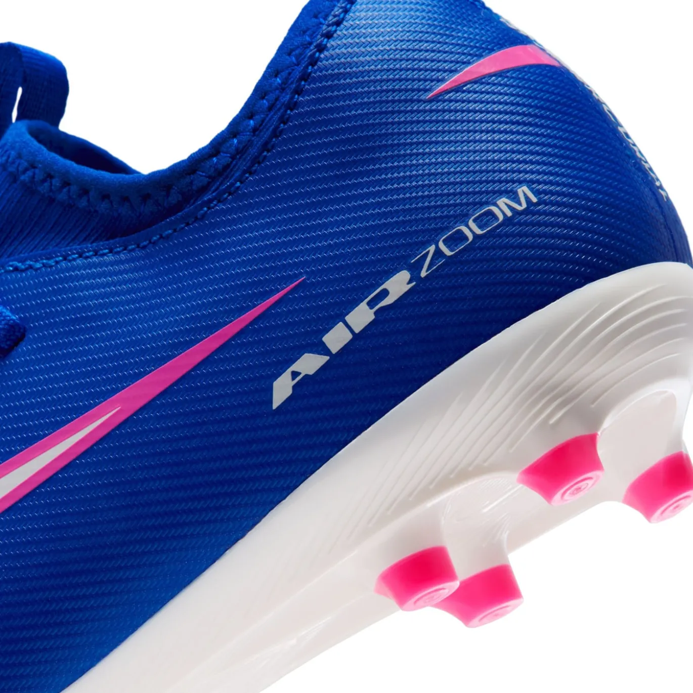 Nike Zoom Mercurial Vapor 16 Academy Gras / Kunstgras Voetbalschoenen (MG) Kids Blauw Wit Felroze