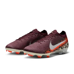 Nike Zoom Mercurial Vapor 16 Elite Gras Voetbalschoenen (FG) Bordeauxrood Zilver Oranje
