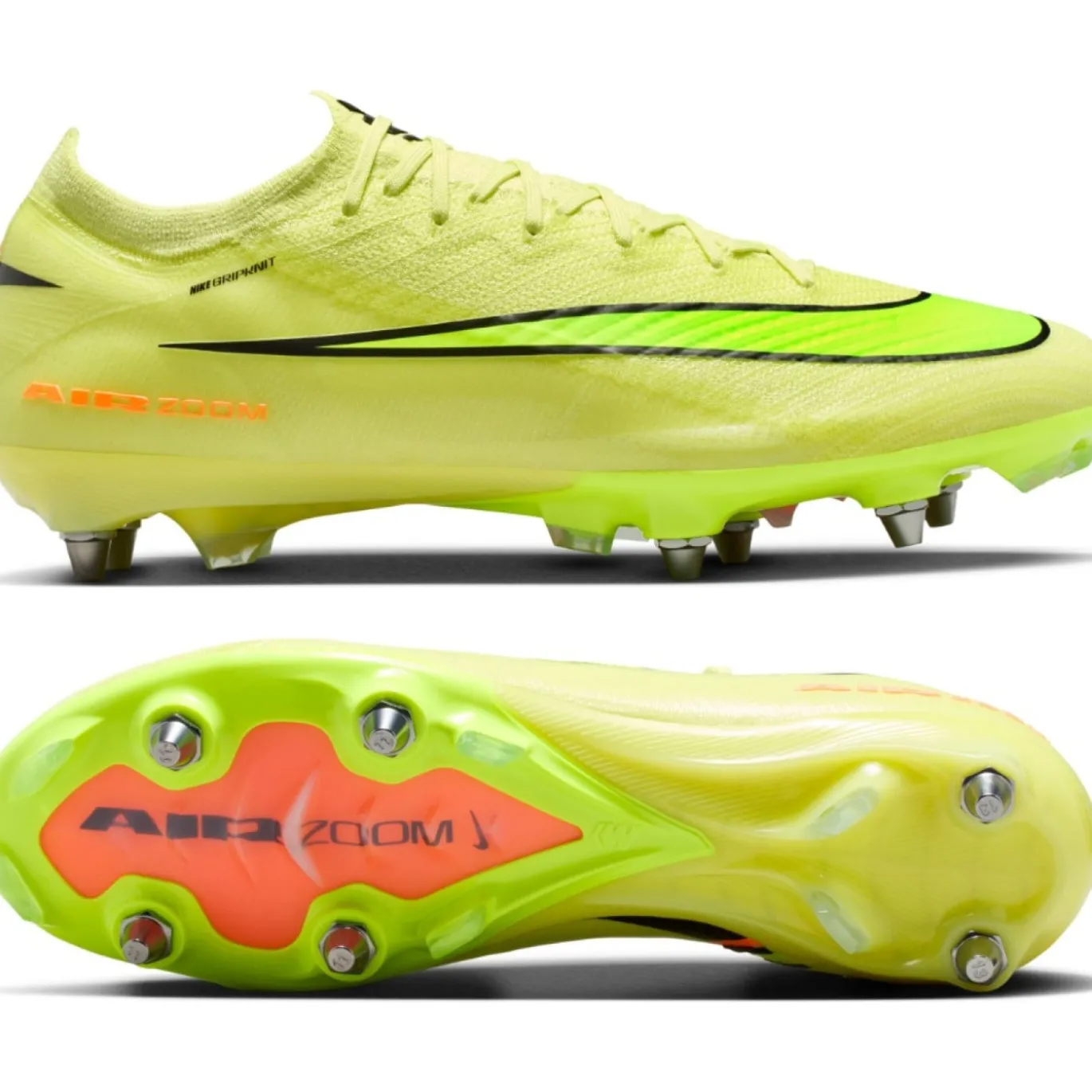 Nike Zoom Mercurial Vapor 16 Elite IJzeren-Nop Voetbalschoenen (SG) Geel Neongeel Oranje