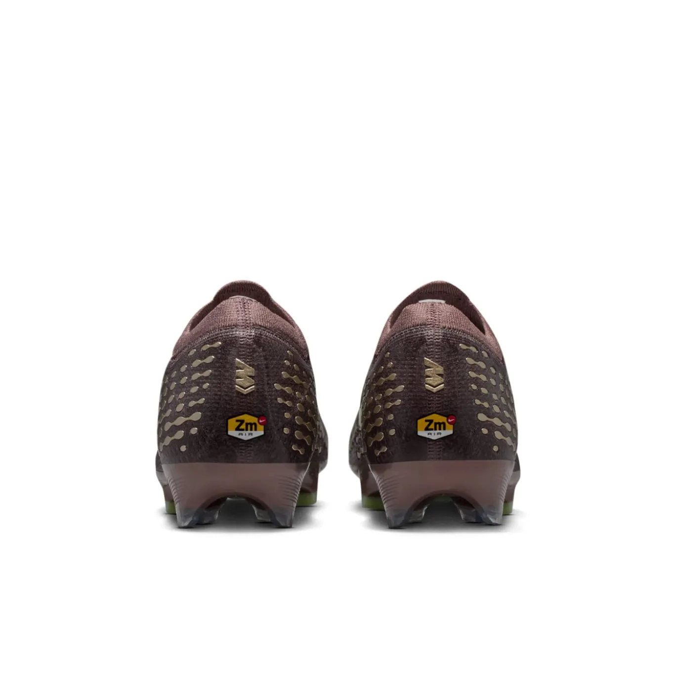 Nike Zoom Mercurial Vapor 16 Mbappé Elite Gras Voetbalschoenen (FG) Bruin Neongeel Zilver