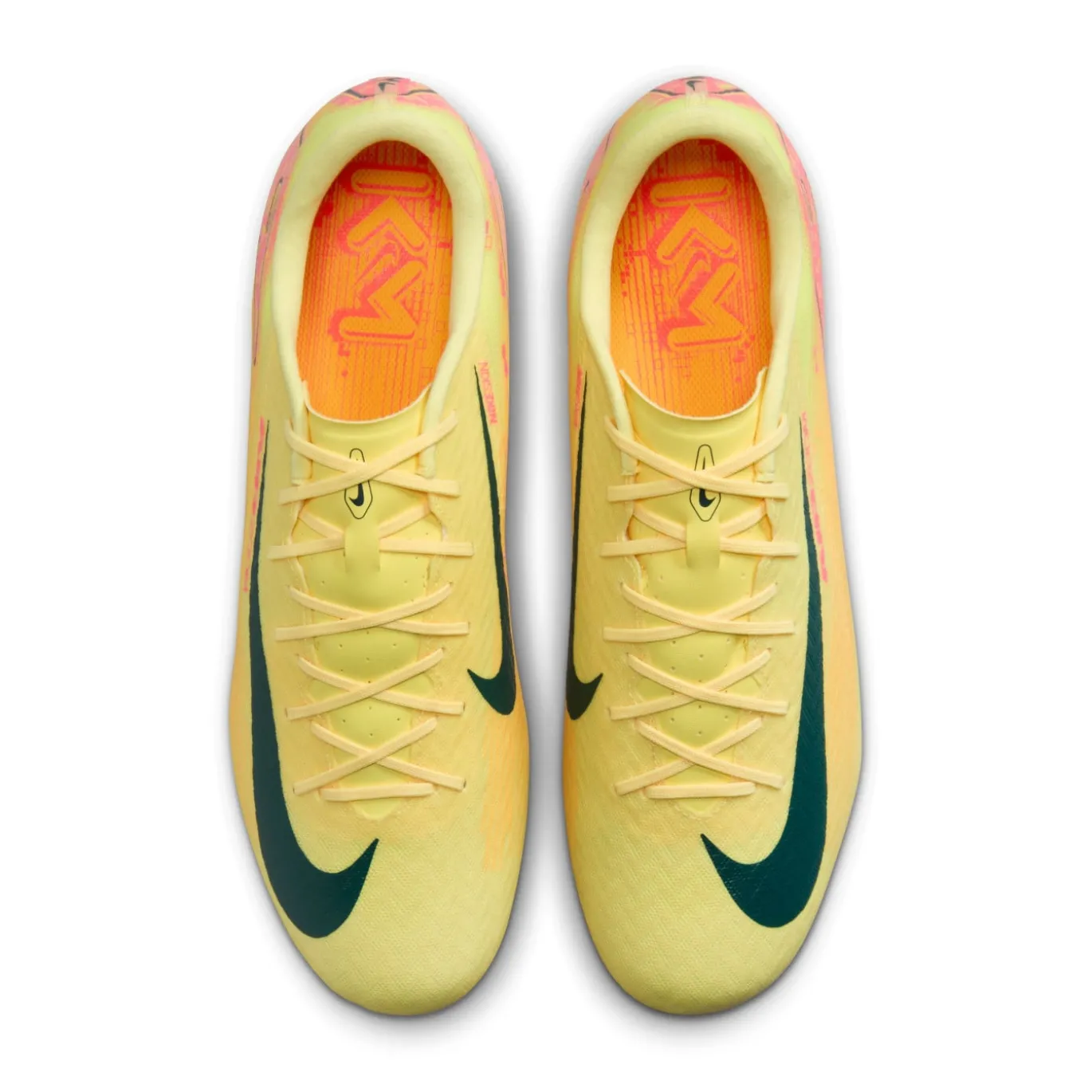 Nike Zoom Mercurial Vapor 16 Mbappé Academy Gras / Kunstgras Voetbalschoenen (MG) Geel Roze Oranje