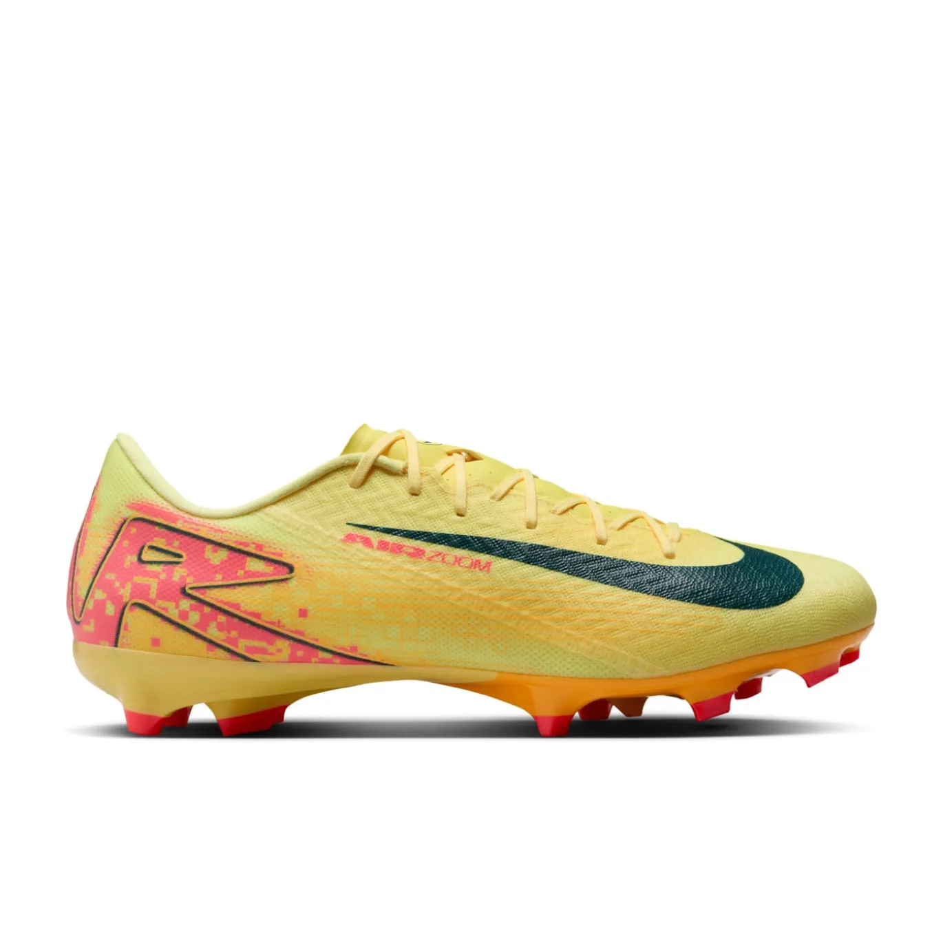 Nike Zoom Mercurial Vapor 16 Mbappé Academy Gras / Kunstgras Voetbalschoenen (MG) Geel Roze Oranje